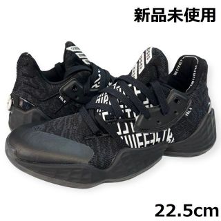 アディダス(adidas)の新品 アディダス ハーデン4 キッズ バッシュ ミニバス 22.5cm 黒(バスケットボール)