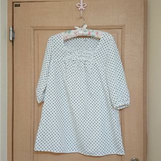 ユニクロ(UNIQLO)の春夏 美品 ユニクロ S チュニック ドット 水玉 UNIQLO マタニティ(チュニック)