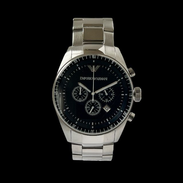 【訳あり】定価４.５万円★エンポリオアルマーニ メンズ腕時計★ブラック