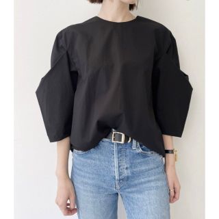 アパルトモンドゥーズィエムクラス(L'Appartement DEUXIEME CLASSE)のL'Appartement Feminity Blouse★ブラック(シャツ/ブラウス(長袖/七分))