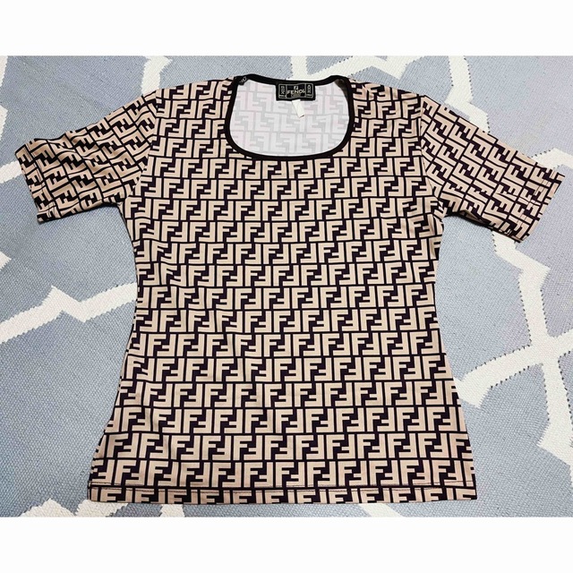 FENDI トップス Tシャツ フェンディ ズッカ柄 ビンテージ