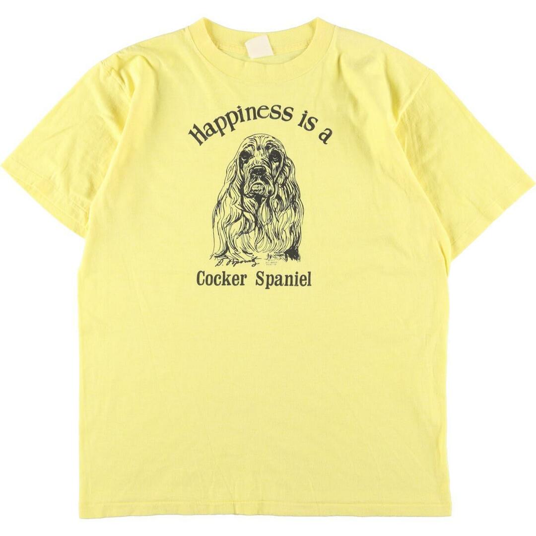 80年代 犬柄 アニマルプリントTシャツ メンズM ヴィンテージ /eaa324658eaa324658取扱店