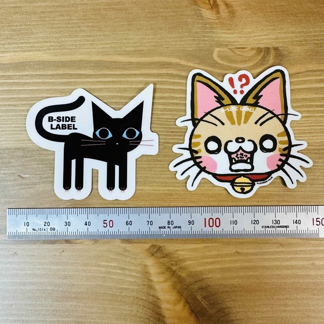 【新品】B-SIDE LABEL ステッカー 黒猫&茶トラ猫 エンタメ/ホビーのおもちゃ/ぬいぐるみ(キャラクターグッズ)の商品写真