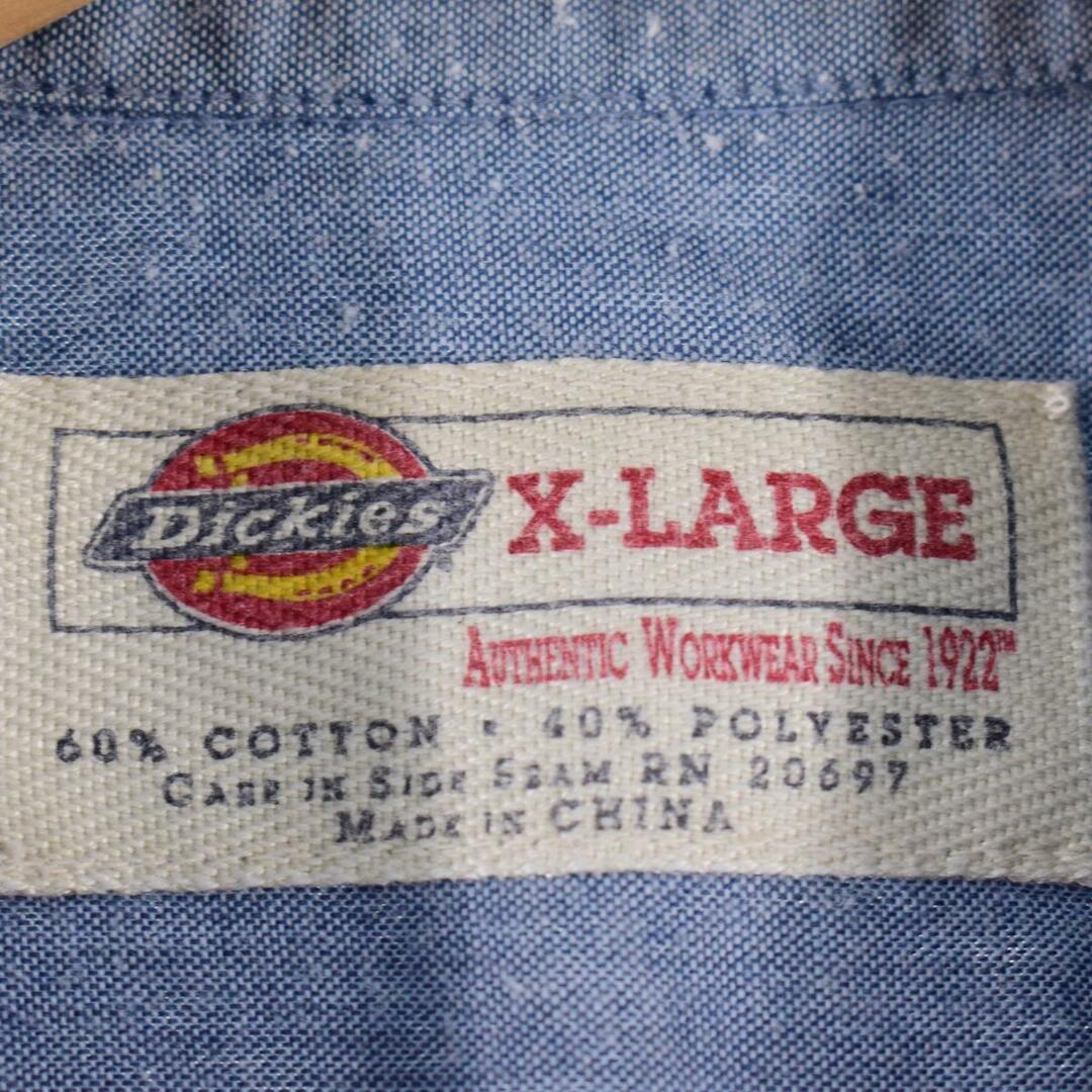 ディッキーズ Dickies 半袖 シャンブレーシャツ メンズXXL /eaa325106