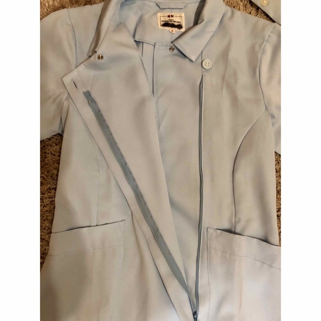 ナース服　看護服　ワンピース　水色　ナースキャップ　5部丈 レディースのレディース その他(その他)の商品写真