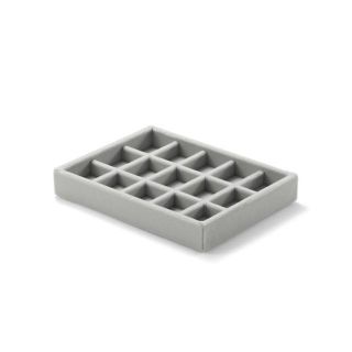 ムジルシリョウヒン(MUJI (無印良品))の新品 MUJI 無印良品 重なるベロアケース格子 アクリルケース(小物入れ)