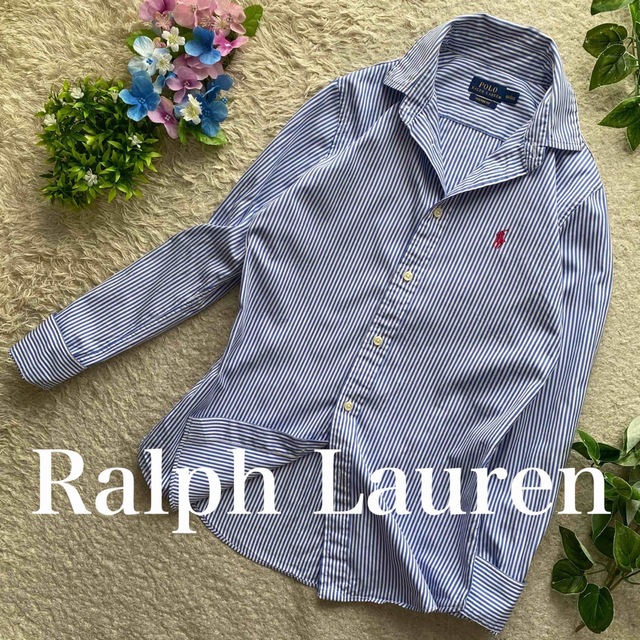 POLO RALPH LAUREN - Ralph Lauren 長袖シャツS〜M位 ストライプ ...