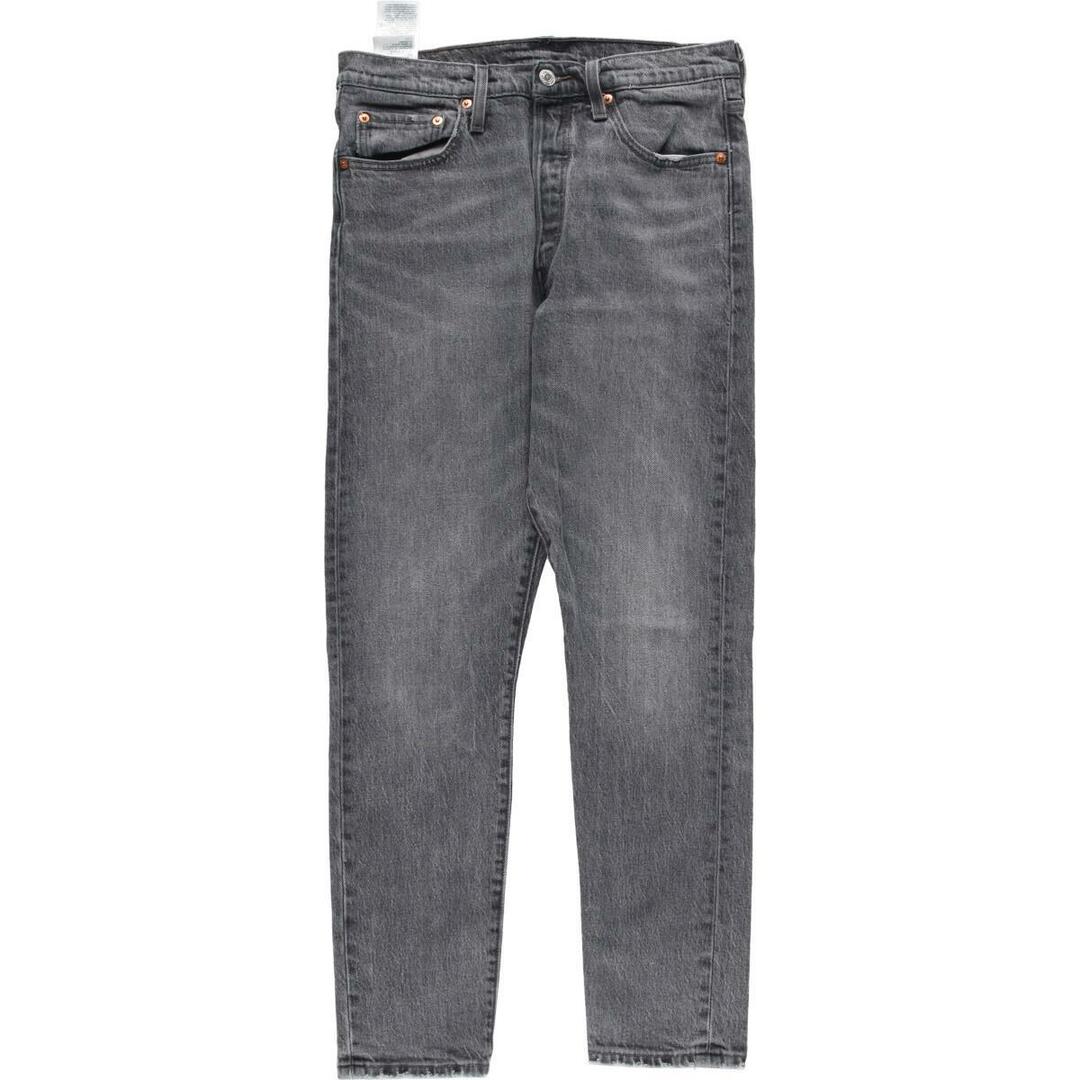 53cm裾周りリーバイス Levi's 501 SKINNY ブラックジーンズ ストレートデニムパンツ レディースL(w28) /eaa323909