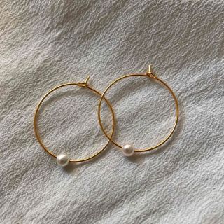 プチパール　フープピアス(ピアス)