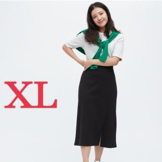 ユニクロ(UNIQLO)のユニクロ ストレッチ ダブルフェイス  スリットスカート(ロングスカート)