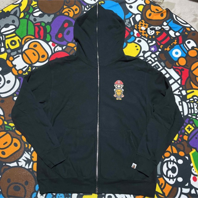 APE BAPE KAWS MARIマリオ パーカー スウェット XL MILO - パーカー