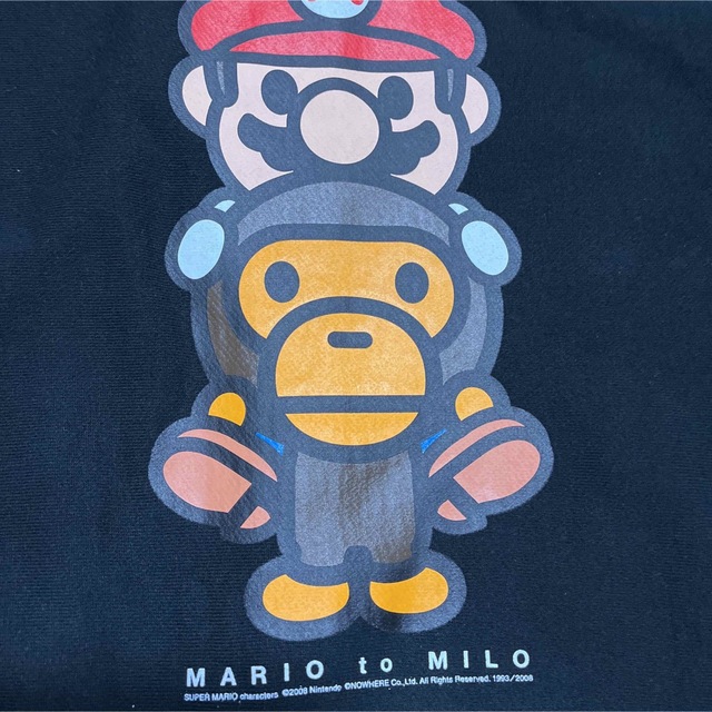 APE BAPE KAWS MARIマリオ　パーカー　スウェット　XL MILO