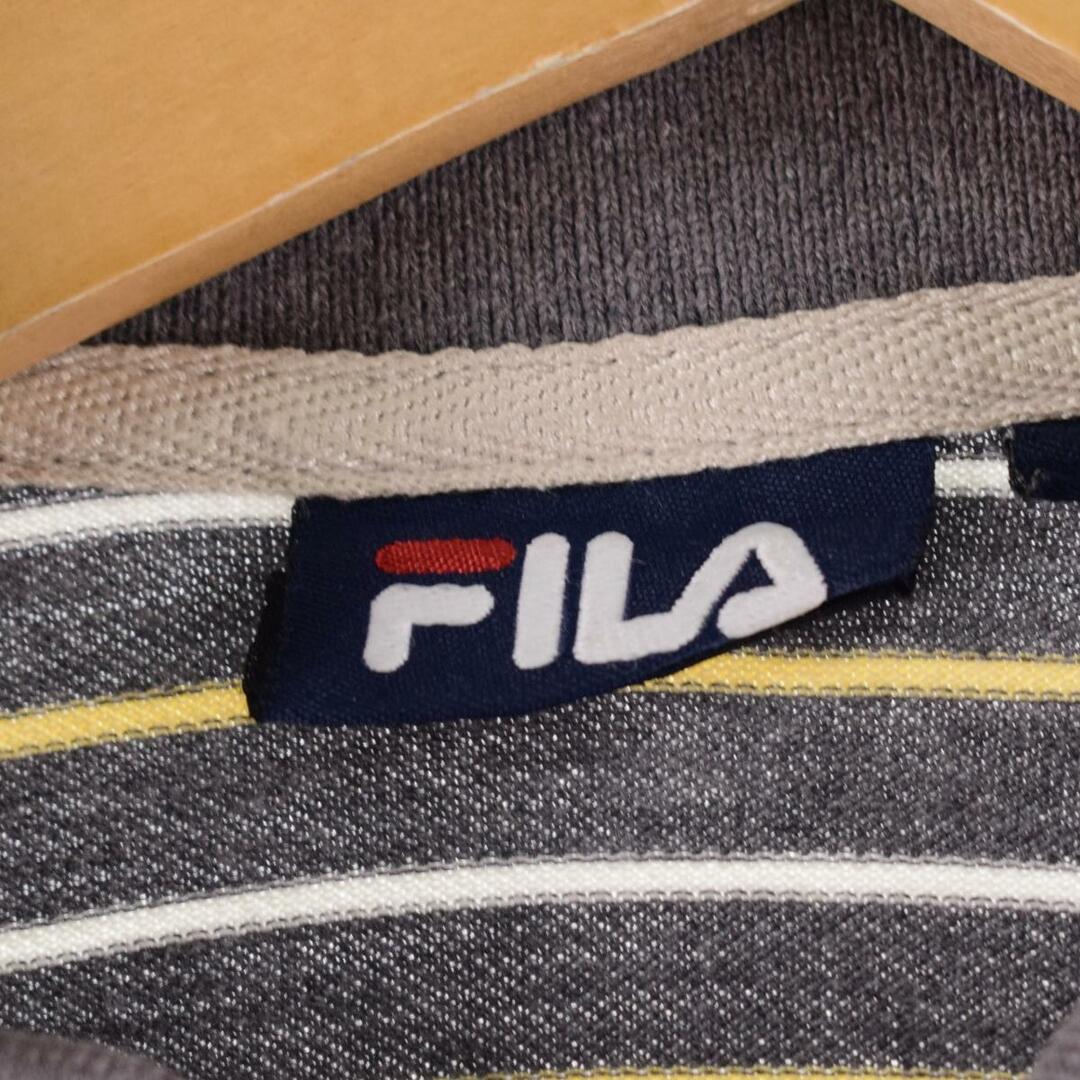 フィラ FILA 半袖 ボーダー ポロシャツ メンズL /eaa324635 2