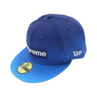 Supreme - Supreme シュプリーム 帽子 23SS × New Era ニューエラ Gradient Box Logo グラディエント ボックス ロゴ キャップ ブルー系 60.6cm【新古品】【未使用】【中古】