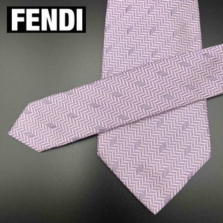フェンディ(FENDI)の【美品】フェンディ【FENDI】新品未使用　ネクタイ　薄ピンク(ネクタイ)