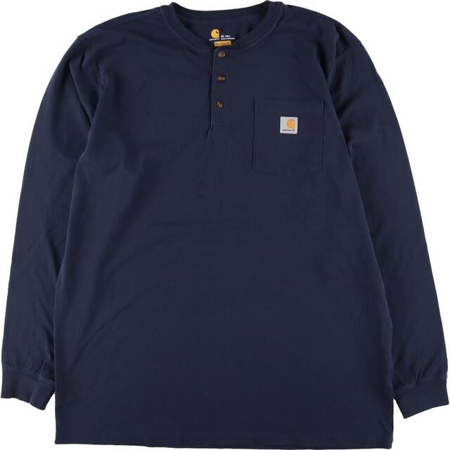 カーハート Carhartt ORIGINAL FIT ヘンリーネック ロングTシャツ ロンT メンズXL /eaa311420