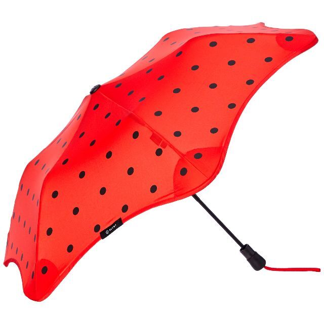 【色: レッド】ブラント 雨傘  メトロ METRO 婦人折 耐風傘 UV 晴雨