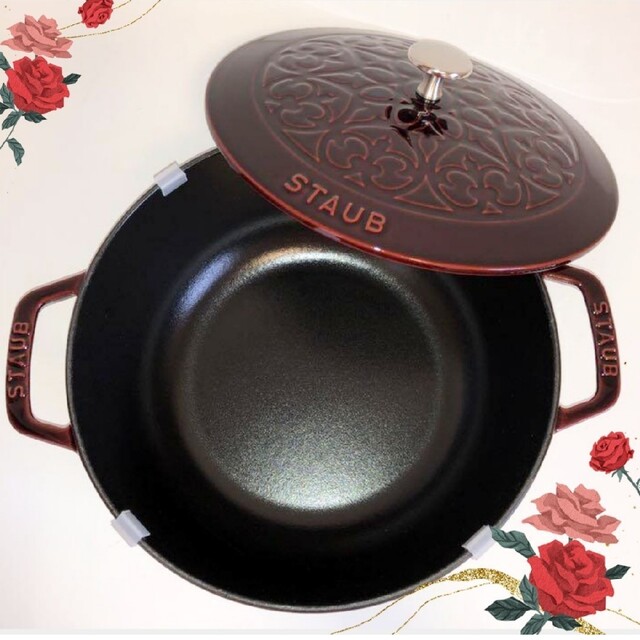 Staub ストウブ 24cm フレンチルースター グレナディンレッドよろしくお願いします