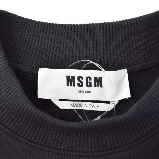 美品 MSGM ビジュー付 ロゴ スウェット トレーナー