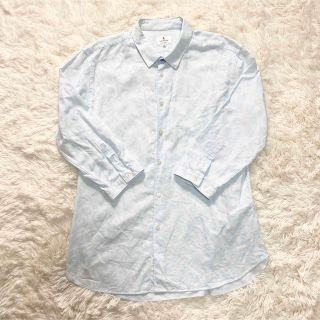 ランバンオンブルー(LANVIN en Bleu)のLANVIN en Blue 長袖シャツ　ブルー系　サイズ52(シャツ)