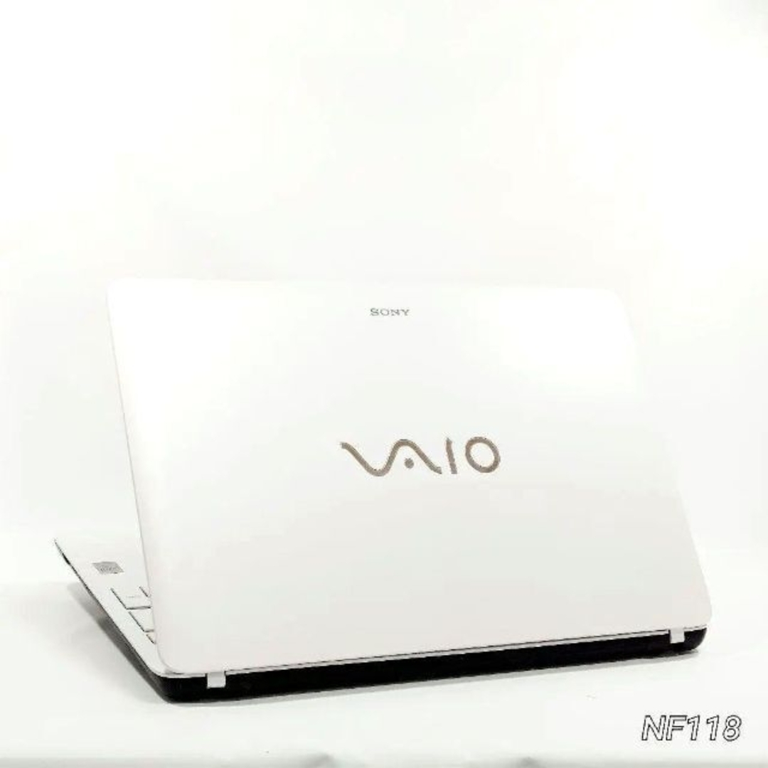 【大特価】VAIO人気の白❗設定済すぐ使える初心者向ノートパソコン❗カメラi付❗