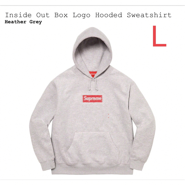 Supreme Inside Out Box Logo Hooded  L