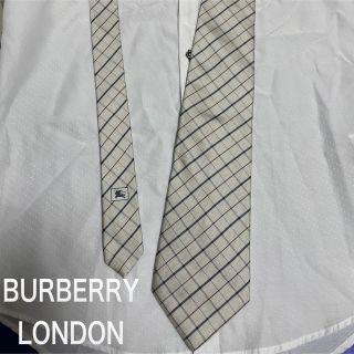 BURBERRY - バーバリーロンドン ネクタイ【未使用に近い】チェック柄