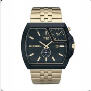 ディーゼル(DIESEL)のD ディーゼル　DIESEL DZ1408 時計　腕時計　ゴールド　クロノグラフ(腕時計(アナログ))