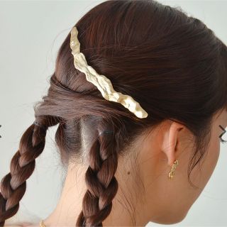 ゴールド アクセサリー バックカチューシャ ウェディング ヘアアクセサリー(ヘッドドレス/ドレス)