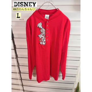 ディズニー(Disney)の【美品♡】Disney 101匹わんちゃん　ヘンリーネック　刺繍　ロンT(Tシャツ/カットソー(七分/長袖))