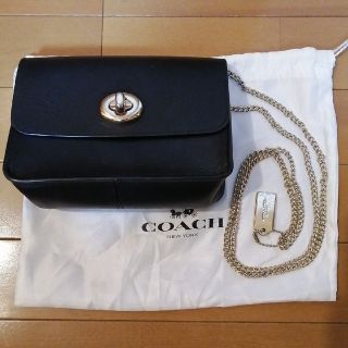 COACH コーチ  バワリー ショルダーバッグ 57714   カーフレザー ライトサドル ブラウン系 ゴールド金具  チェーンショルダーバッグ ターンロック 2WAY クラッチバッグ クロスボディバッグ 【本物保証】