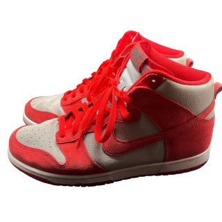 ナイキ(NIKE)のNIKE BY YOU DUNK HI グレイ/レッド　DJ7023-991(スニーカー)