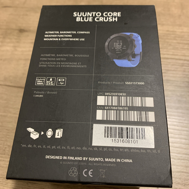SUUNTO - 【新品未使用】廃盤希少品 スント SUUNTO CORE BLUE CRUSHの