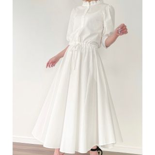 SHEINAR - 新品、ボリュームスカートスタンドカラーワンピース