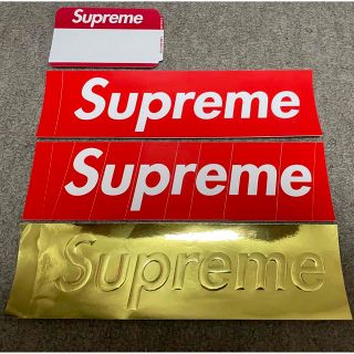 シュプリーム(Supreme)のSupreme ボックス ロゴ ステッカー シール ゴールド gold 金(その他)