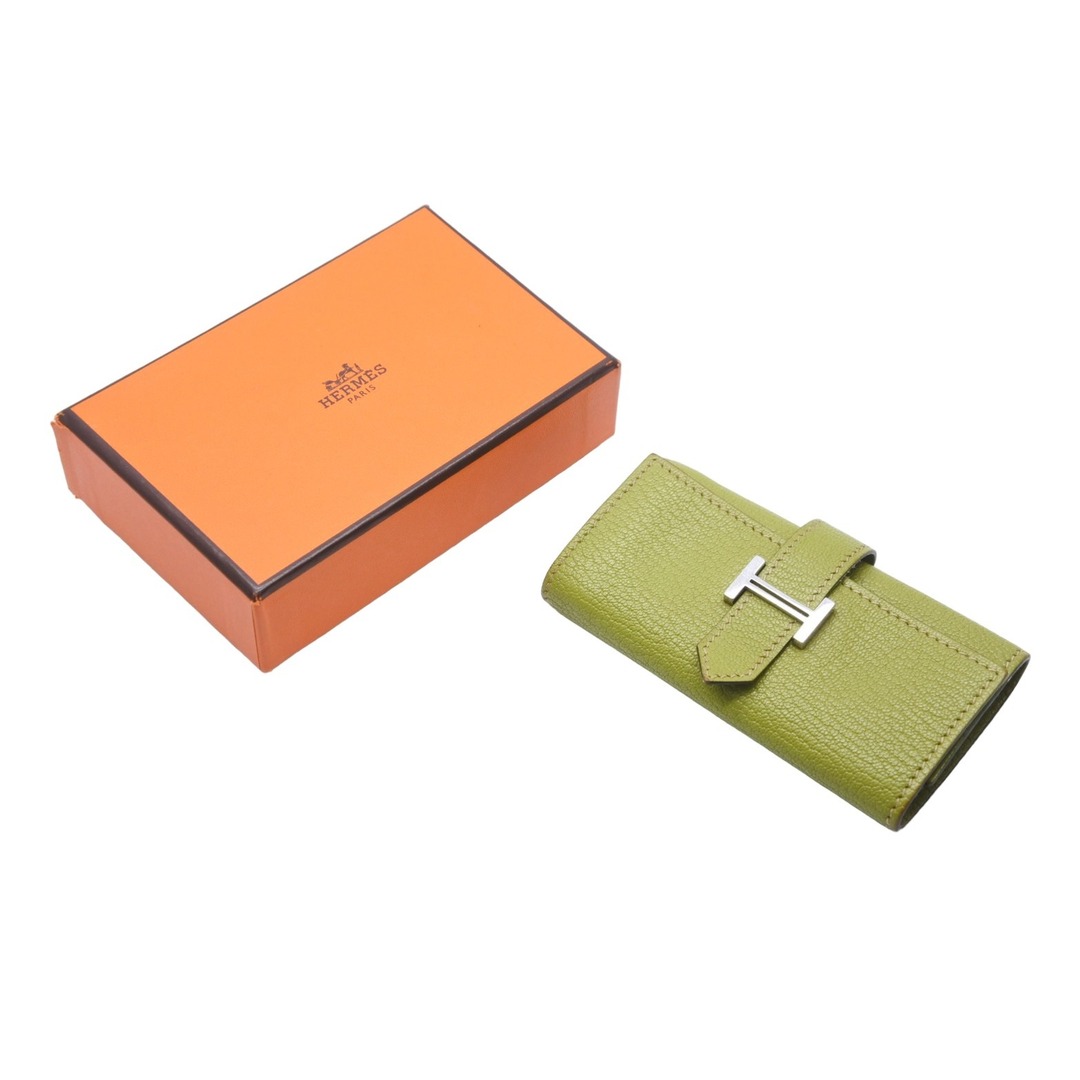 代引き不可】 Hermes 47732 中古 良好 ロゴ 小物 シェーブル □K刻