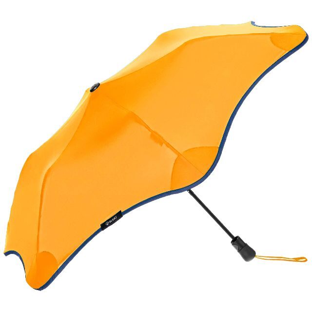 【色: オレンジ】ブラント 雨傘  メトロ Metro 婦人折 耐風傘 UV 晴