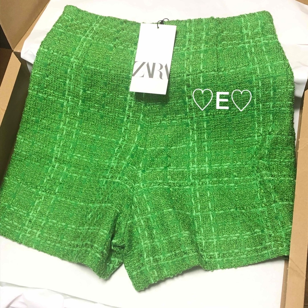 新品♡ZARA テクスチャーバミューダパンツ