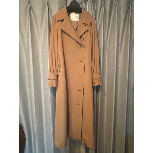 Her lip to(ハーリップトゥ)のherlipto Belted Dress Trench Coat camel レディースのジャケット/アウター(トレンチコート)の商品写真