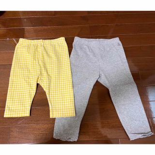 ベビーギャップ(babyGAP)のレギンス二枚　BabyGap UNIQLO 80(パンツ)