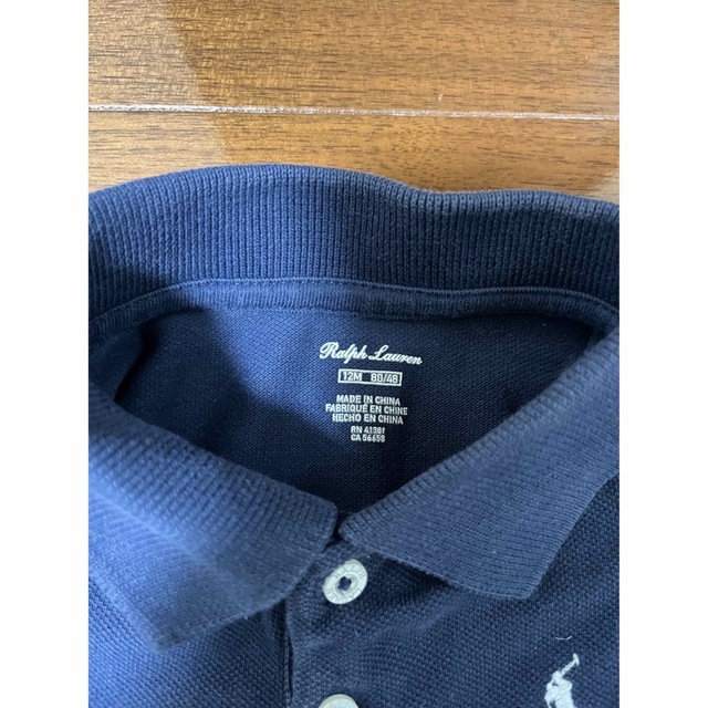 POLO RALPH LAUREN(ポロラルフローレン)のラルフローレン　ワンピース　80 ネイビー キッズ/ベビー/マタニティのベビー服(~85cm)(ワンピース)の商品写真