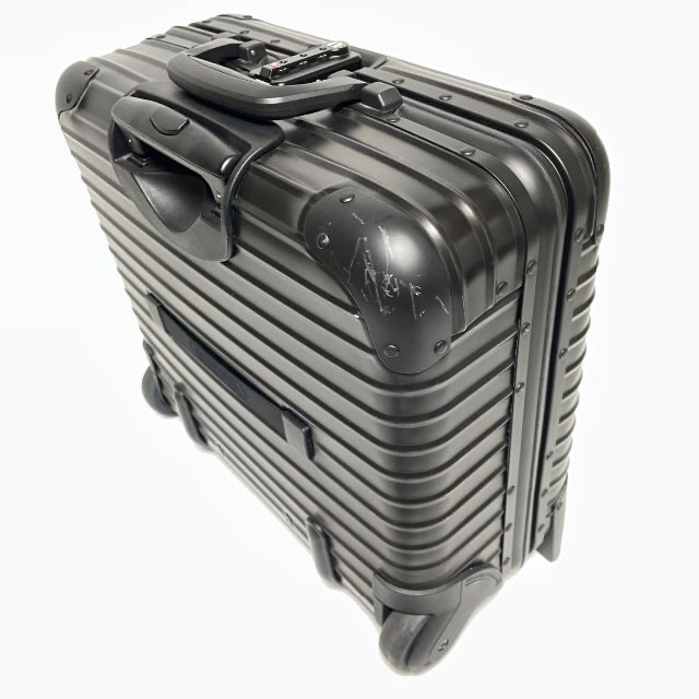 RIMOWA - 綺麗 廃盤 28L リモワ ステルス 黒 2輪 トパーズ アルミ