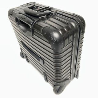 RIMOWA - 綺麗 廃盤 28L リモワ ステルス 黒 2輪 トパーズ アルミ 