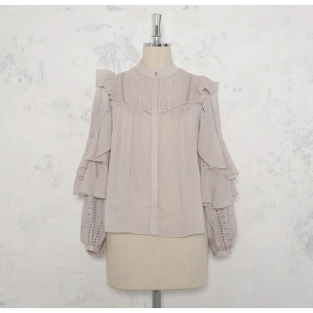 herlipto♡Puffed Sleeve Lace Blouse