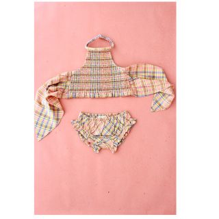 キャラメルベビー&チャイルド(Caramel baby&child )のbonjour diary  SWIMSUIT RAINBOW CHECK水着(水着)