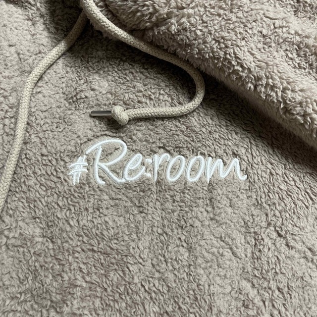 Ron Herman - Re:room リルーム 3Dロゴボアビッグパーカー S ベージュ