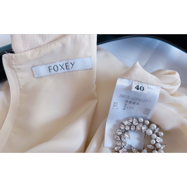 FOXEY  2019年ティアードウールワンピース40 極美品Rene