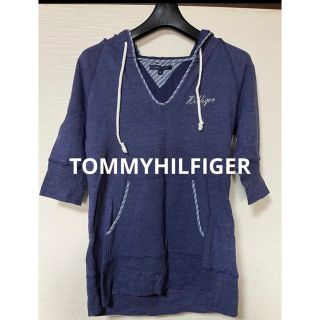 トミーヒルフィガー(TOMMY HILFIGER)の5分袖フードパーカー(TOMMY HILFIGER) (パーカー)