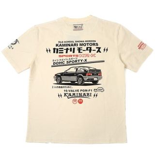 テッドマン(TEDMAN)のカミナリモータース/CR-X/Tシャツ/ホワイト/KMT-230/エフ商会(Tシャツ/カットソー(半袖/袖なし))