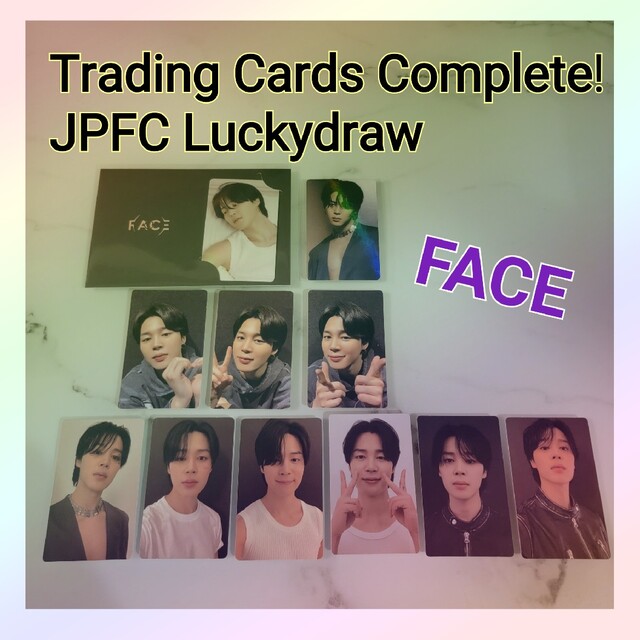 BTS Jimin Face Trading card Complete JP エンタメ/ホビーのタレントグッズ(アイドルグッズ)の商品写真